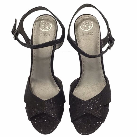 GUESS Los Angeles Jordie Platform Heel Sandal Sz 9 - Picture 3 of 9